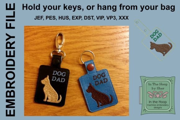 Dog Dad Key Fob