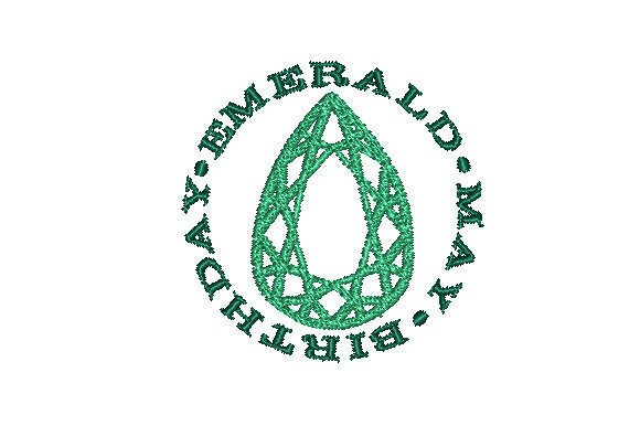 Emerald Faceted Pear May Birthday