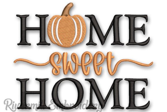 Home Sweet Home with Fall Pumpkin
