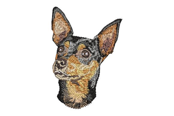 Miniature Pinscher Embroidery Design
