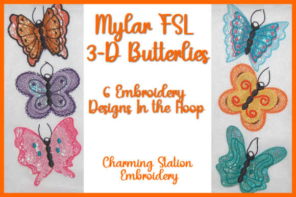 Mylar FSL 3-D Butterflies