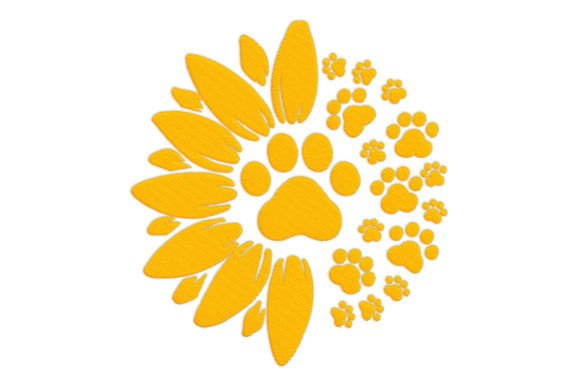 Sunflower Paw Print