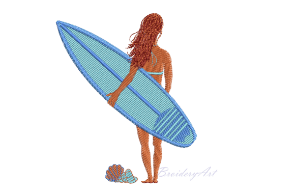 Surfer Girl: A Craft Fair-Ready Embroidery Design