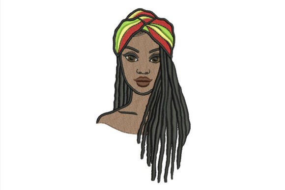 The Face of an African Girl with Dreads