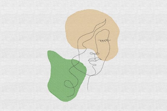 Woman Minimalist Sketch Face